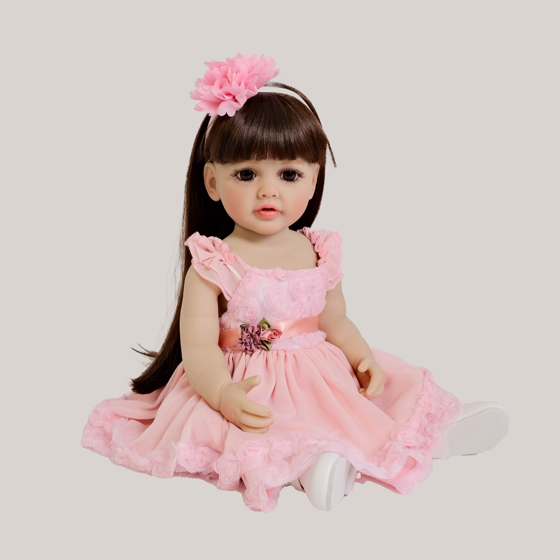 Ethnic Fashion Girls - Cute 55 cm Long Hair Pink