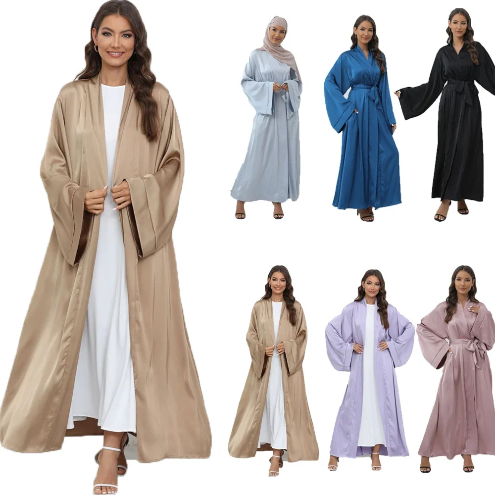 Jalabiya Women Arabic - Muslim Women Open Kimono Abaya Maxi