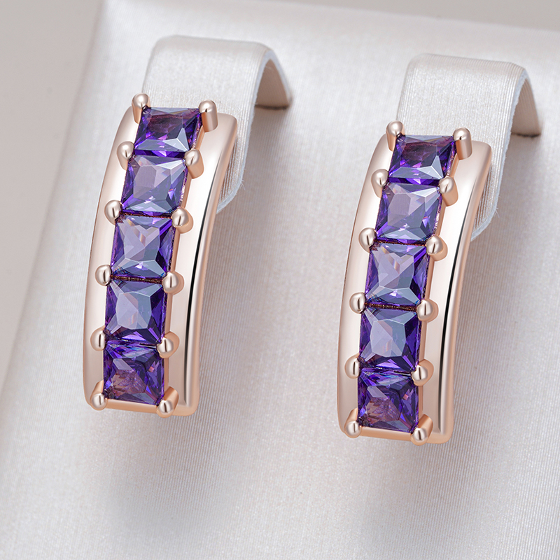 Ethnic Fashion Trend - Kinel Hot Shiny Square Purple Natural