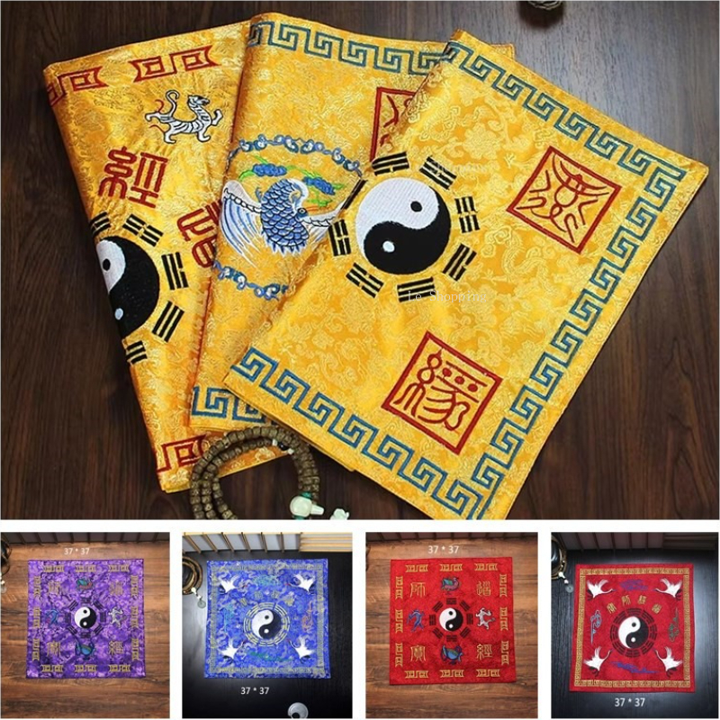 Ethnic Fabric - Double-layer Jacquard Silk Satin Fabric Scripture