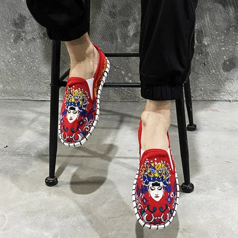 Ethnic Modern Fashion - Ethnic Style Embroidered Canvas Shoes Harajuku