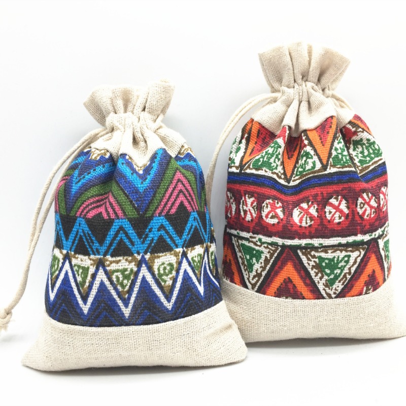 Ethnic Style Drawstring Bag Je - đánh giá và giá Ethnic Fabric