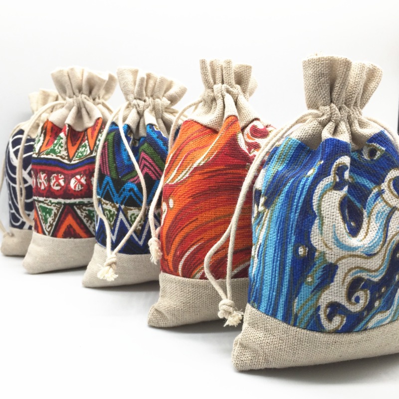 Ethnic Style Drawstring Bag Je - đánh giá và giá Ethnic Fabric