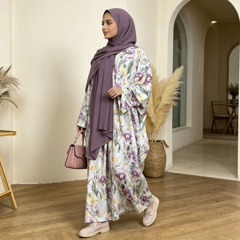 Eid Dubai Women Cardigan Dress - đánh giá và giá Jalabiya Women Arabic