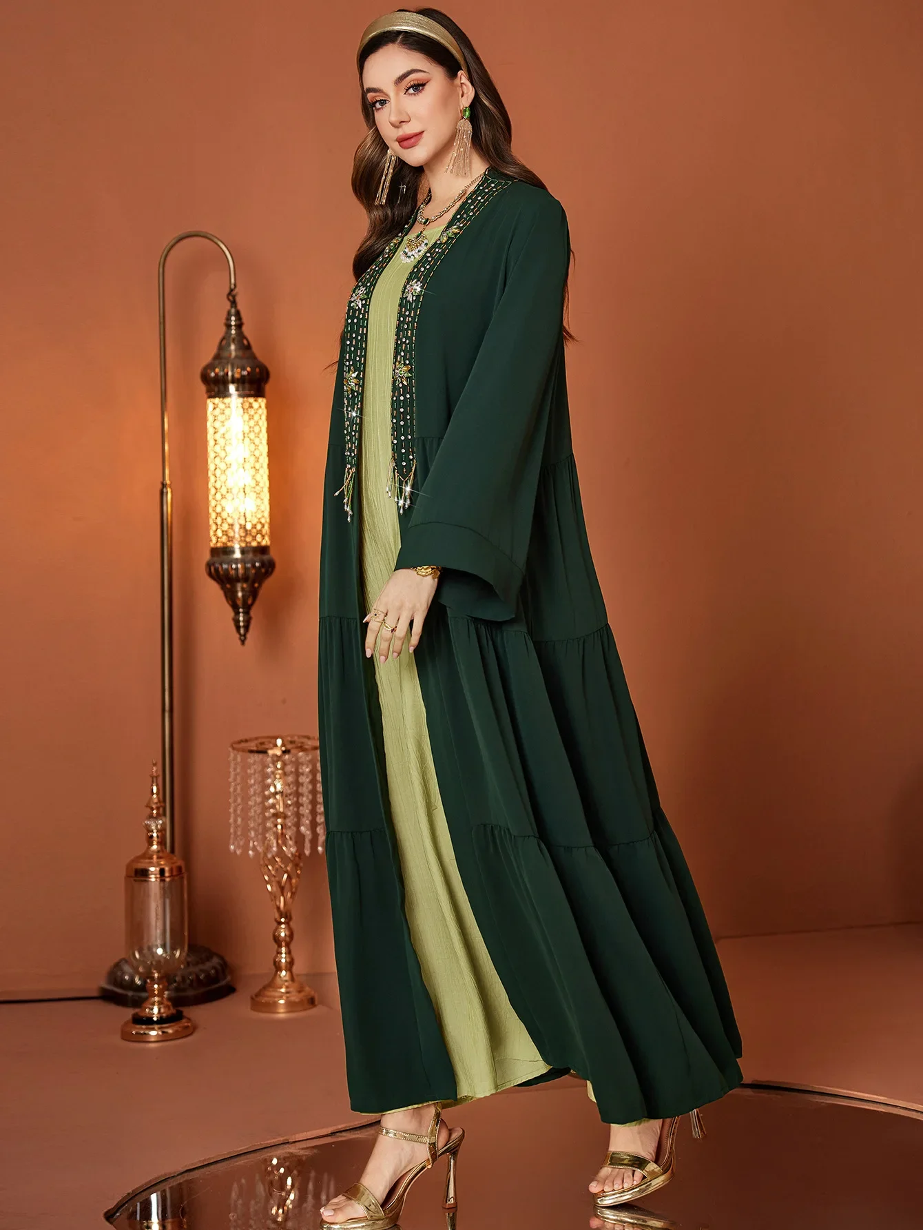Eid Open Women Abaya gorgeous  - đánh giá và giá Jalabiya Women Arabic