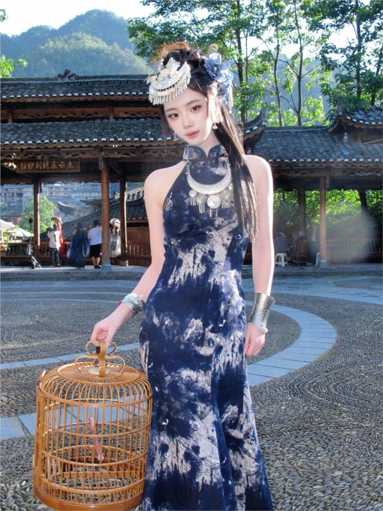 New batik dress cool women's w - đánh giá và giá Fashion Show Ethnic Wear
