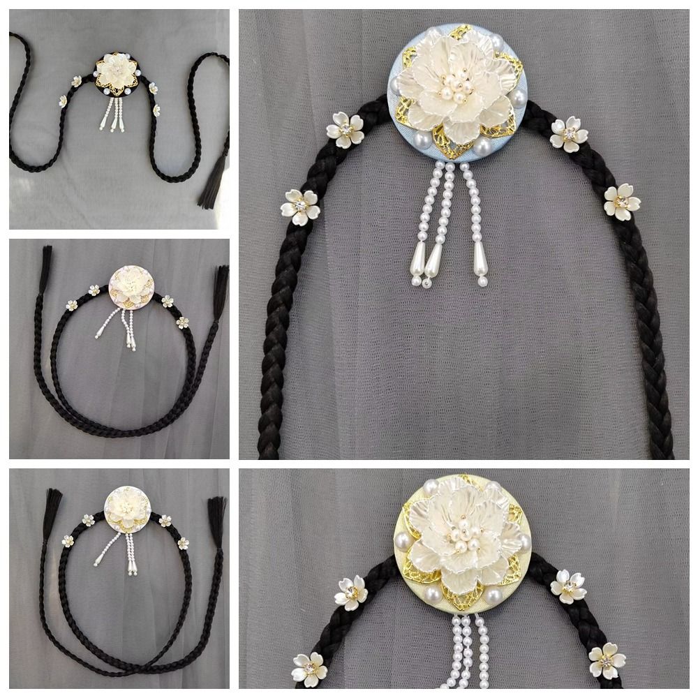 Retro Flower Hanbok Wig Headdr - đánh giá và giá Ethnic Fashion Girls