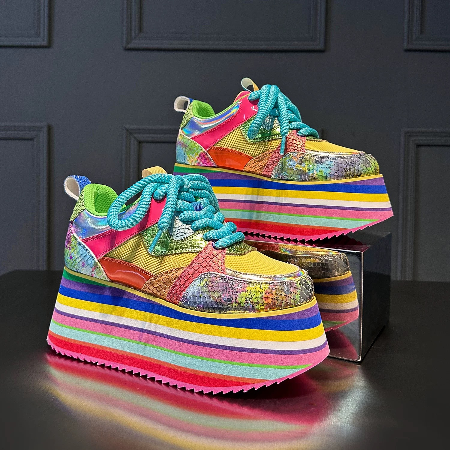 Women Casual Shoes High Platfo - đánh giá và giá Ethnic Modern Fashion