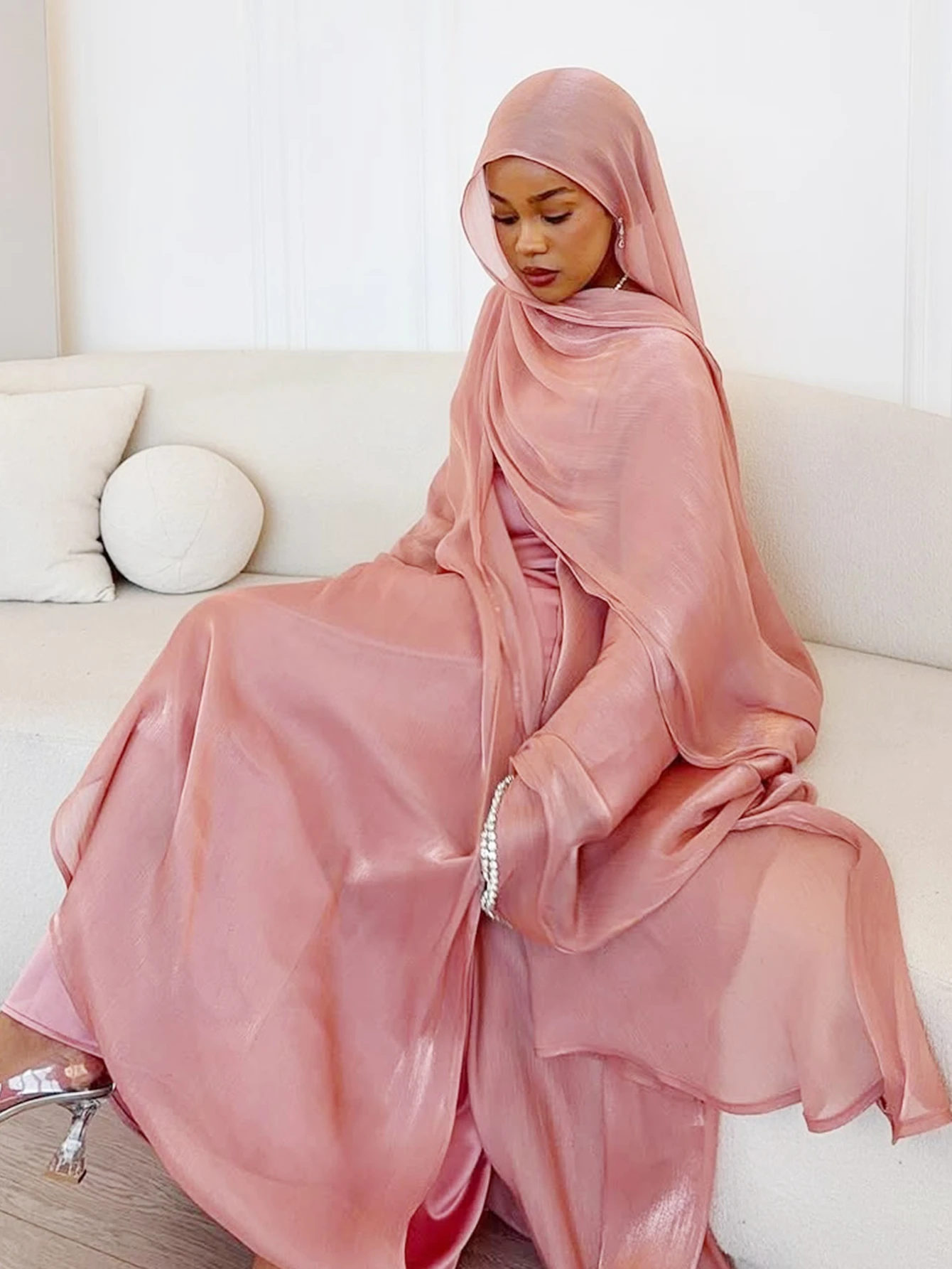 Eid Muslim Abaya Scarf Dress 1 - đánh giá và giá Jalabiya Women Arabic