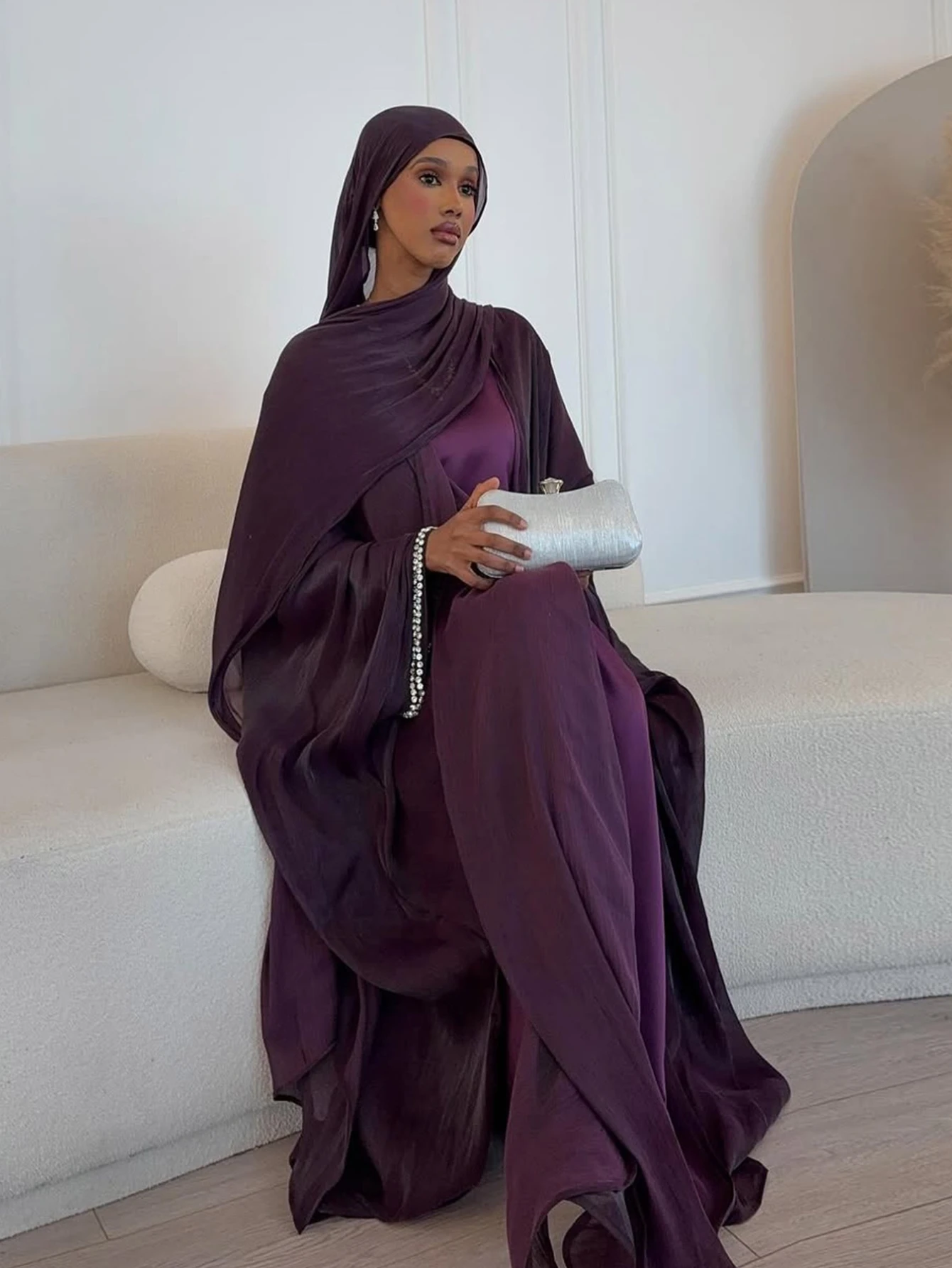 Eid Muslim Abaya Scarf Dress 1 - đánh giá và giá Jalabiya Women Arabic