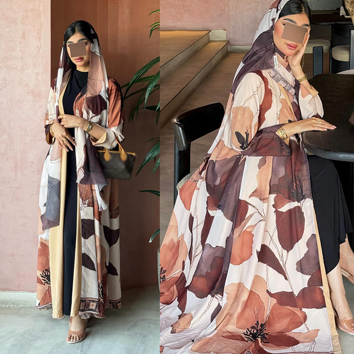 Eid Women Scarf Print Abaya Mu - đánh giá và giá Jalabiya Women Arabic