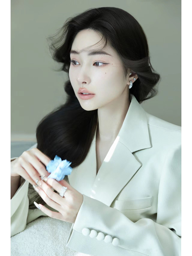 Green Ostrich Feather Suit 202 - đánh giá và giá Ethnic Fashion Images