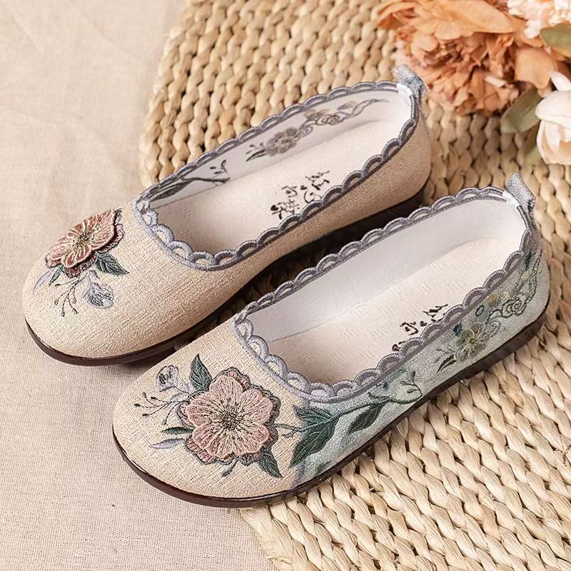 Women Spring Autumn New Flat s - đánh giá và giá Ethnic Fabric