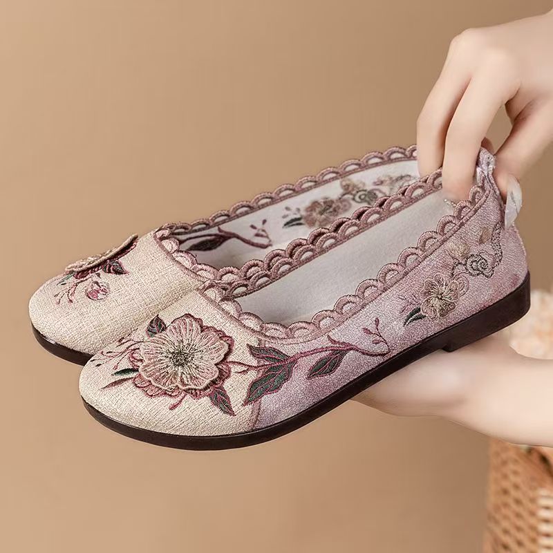 Women Spring Autumn New Flat s - đánh giá và giá Ethnic Fabric