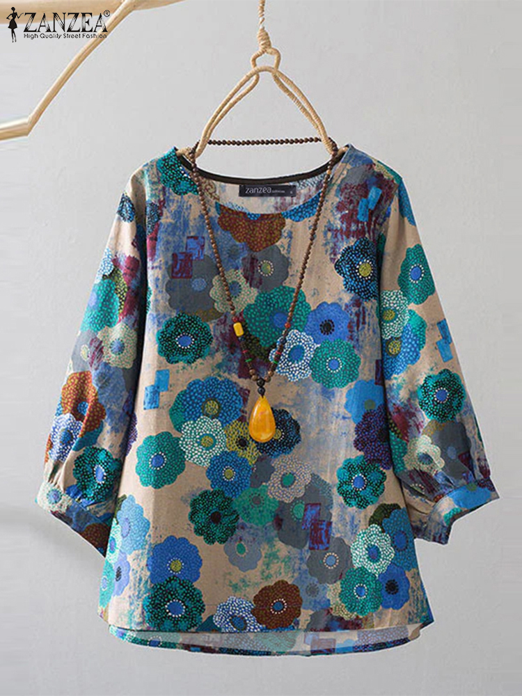 Plus Size Blouses ZANZEA Women - đánh giá và giá Ethnic Fabric