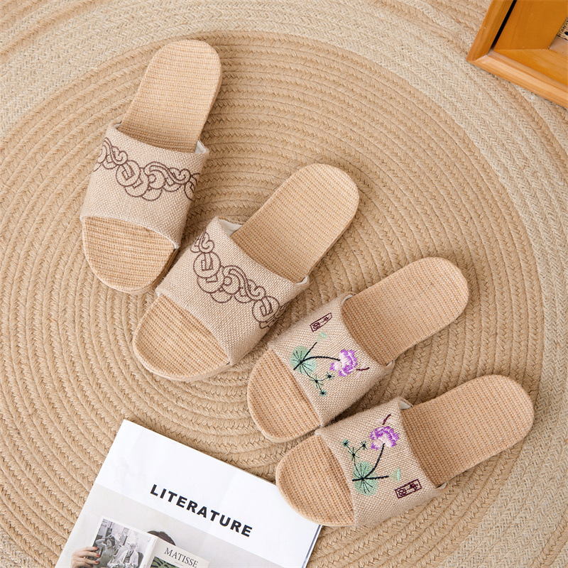 Fabric new linen slippers for  - đánh giá và giá Ethnic Fabric