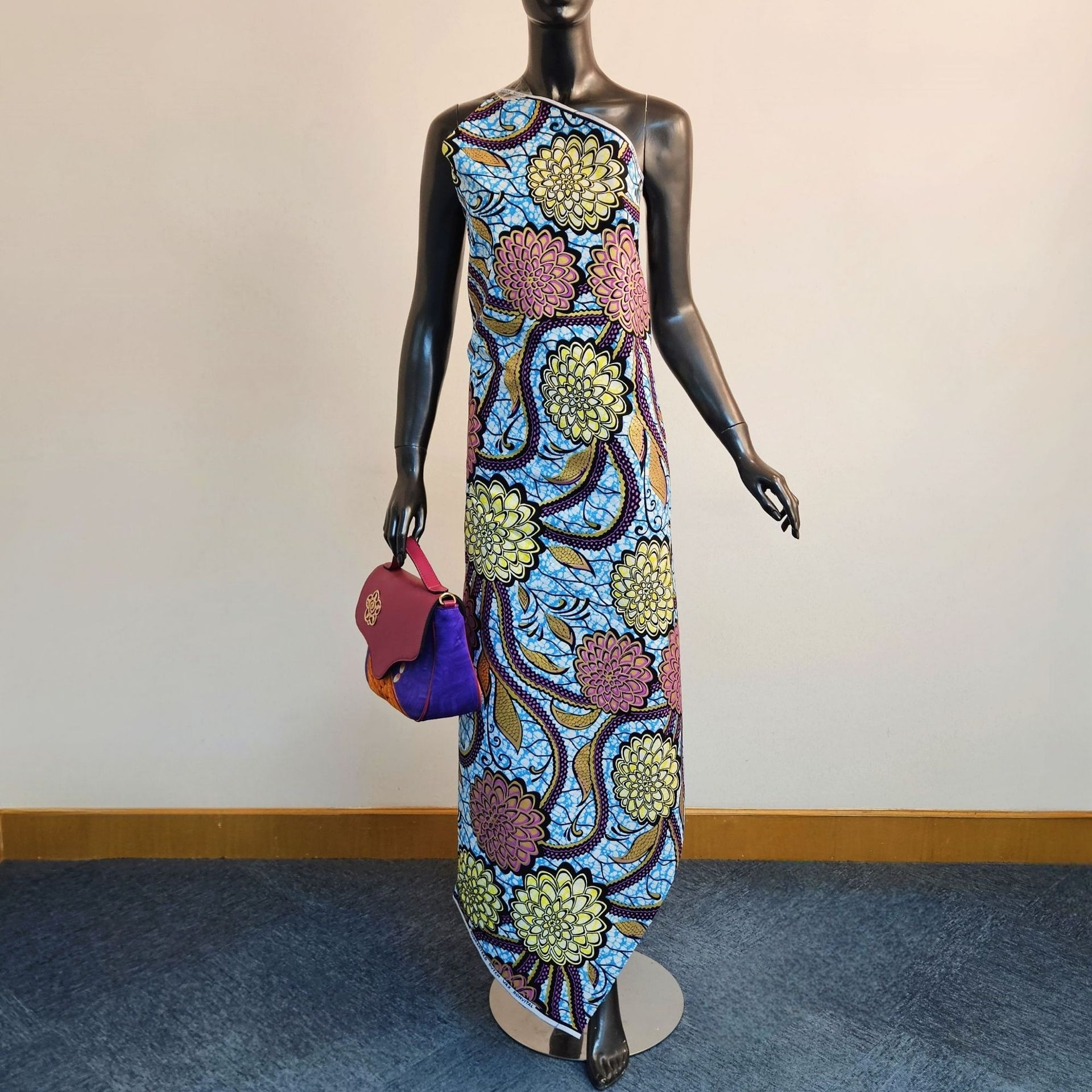 46Inch Wide 6Yards Long Floral - đánh giá và giá Ethnic Fabric