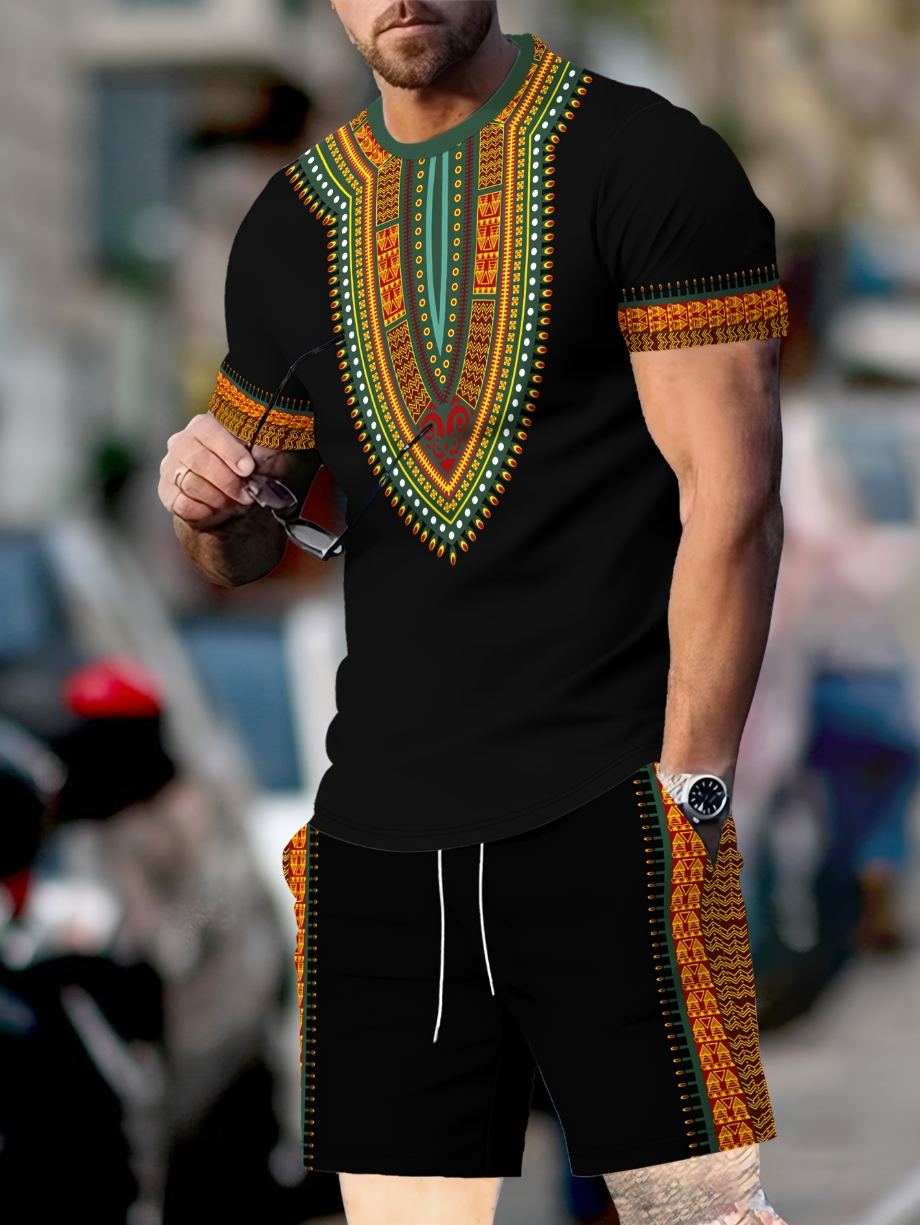 New Men's Suits African Dashik - đánh giá và giá Dashiki Shirt Men