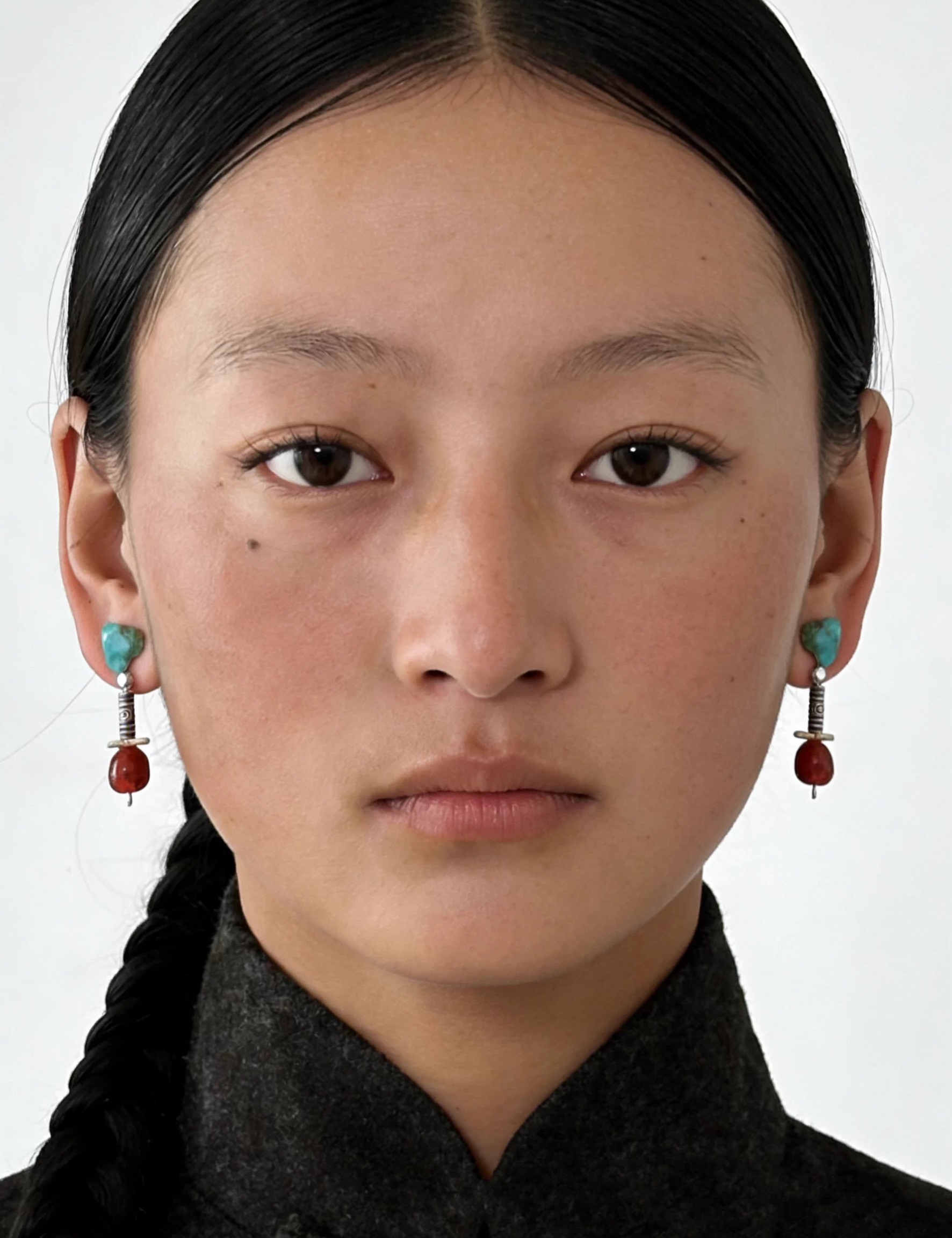 Tibetan Style Front Back Stud  - đánh giá và giá Ethnic Wear Fashion Designer