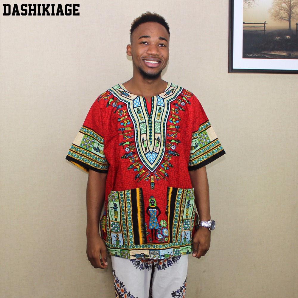(fast shipping) 2016 Newest Fa - đánh giá và giá Dashiki Shirt Men