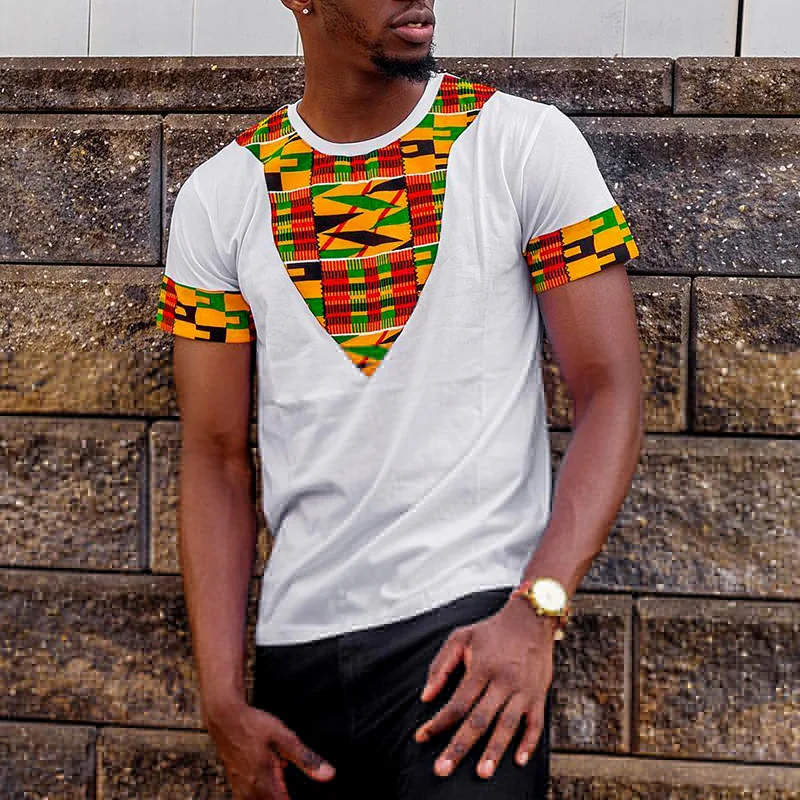 Vintage African Style T-Shirts - đánh giá và giá Dashiki Shirt Men