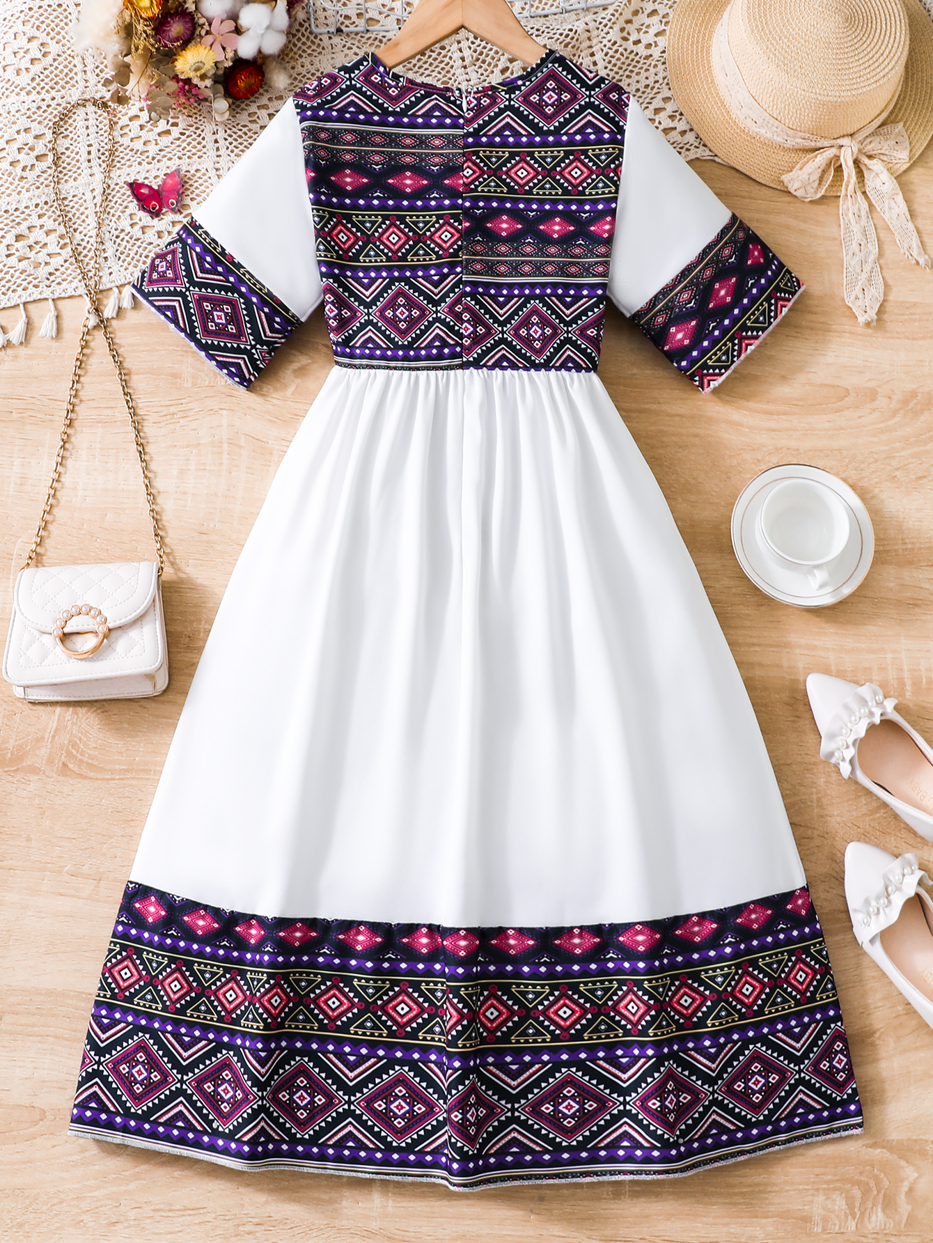 Summer children girls ethnic s - đánh giá và giá Ethnic Fashion Girls