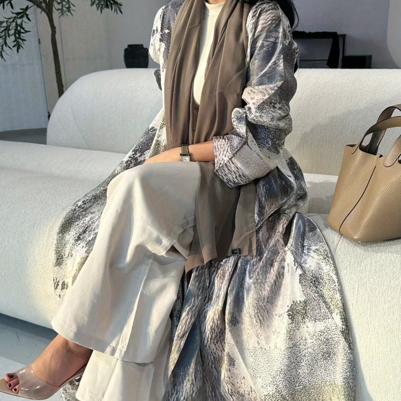 Eid Women Abaya Leopard Print  - đánh giá và giá Jalabiya Women Arabic